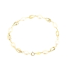 PULSERA EN ORO CON PERLA OVALADA