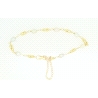 PULSERA EN ORO DE 18KT CON PERLAS