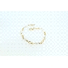 PULSERA  EN ORO  CON PERLAS NATURALES