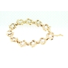 PULSERA EN ORO CON PERLAS DE 6,8MM.