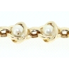 PULSERA EN ORO CON PERLAS DE 6,8MM.