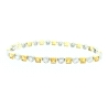 PULSERA EN ORO CON BRILLANTES Y AMBAR