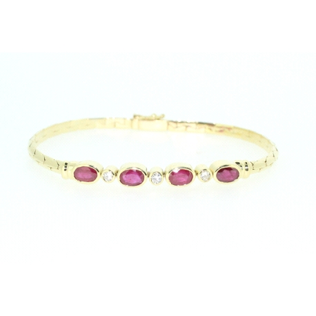 PULSERA EN ORO CON 0,25CT EN BRILLANTES