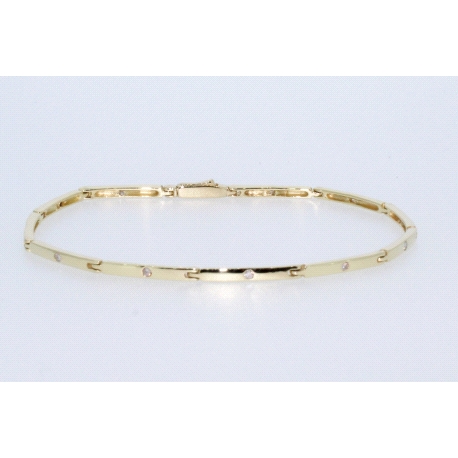 PULSERA EN ORO CON 0,22CT EN BRILLANTES