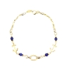 PULSERA DE DISEÑO EN ORO CON LAPISLAZULI