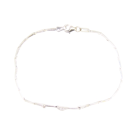 PULSERA EN ORO BLANCO CON CIRCONITAS