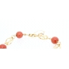 PULSERA EN ORO CON CORALES