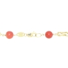 PULSERA EN ORO DE 18KT CON CORALES