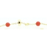 PULSERA EN ORO DE 18KT CON CORALES