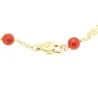 PULSERA EN ORO DE 18KT CON CORALES