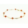 PULSERA EN ORO DE 18KT CON CORALES