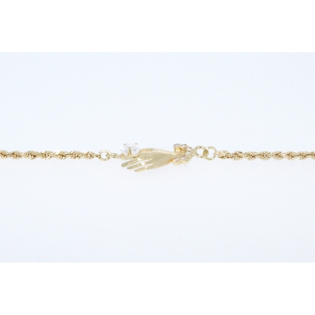 PULSERA EN ORO DE 18 KT CON CIRCONITAS