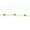 PULSERA BARBADA EN ORO CON ONIX