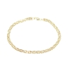 PULSERA BARBADA DOBLE EN ORO DE 18 KT