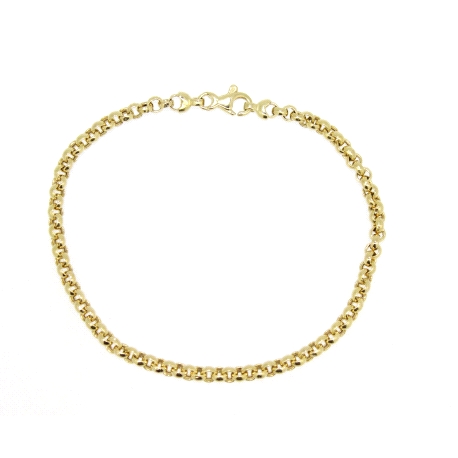 PULSERA ESLABON REDONDO EN ORO