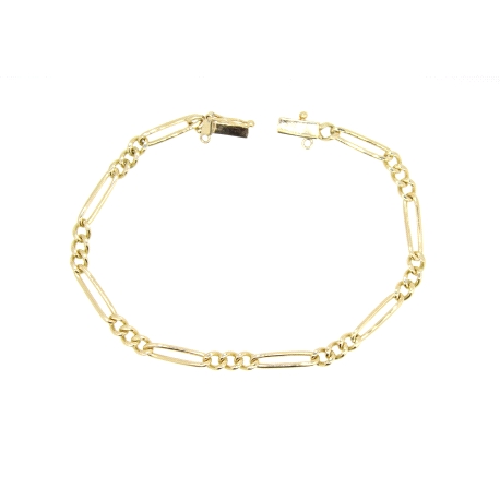 PULSERA MODELO BILBAO BARBADA EN ORO DE 18 KT