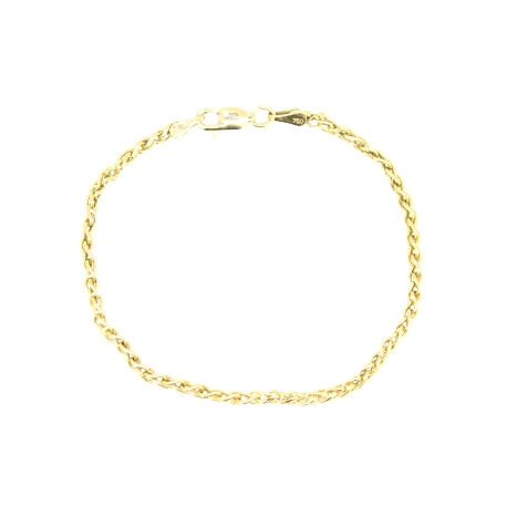 PULSERA MODELO TRENZADO EN ORO DE 18KT