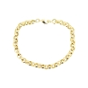 PULSERA ESLABON REDONDO EN ORO DE 18 KT