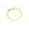 PULSERA ESLABON BARBADA EN ORO DE 18KT