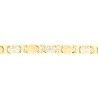 PULSERA EN TRES OROS DE 18KT