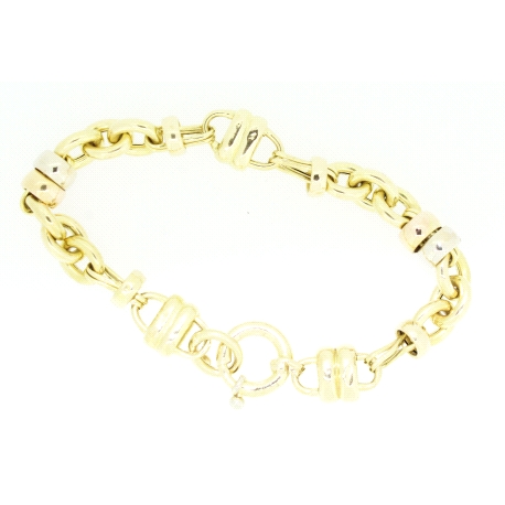 PULSERA BAULETA EN ORO DE 18KT