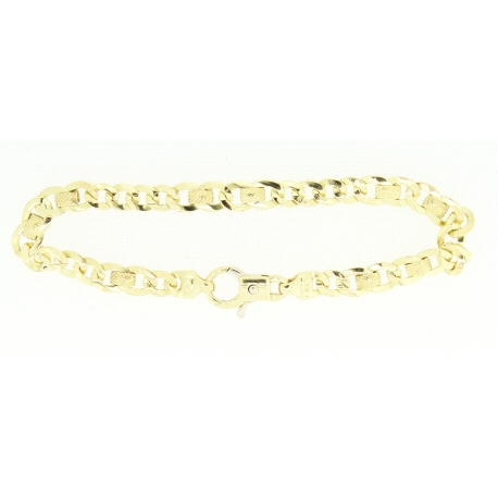 PULSERA BARBADA EN ORO DE 18KT