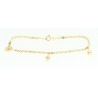 PULSERA EN ORO DE 18KT CON CORAZONES