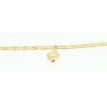 PULSERA EN ORO DE 18KT CON CORAZONES