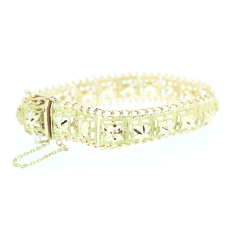 PULSERA ANTIGUA EN ORO DE 18KT