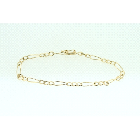 PULSERA BARBADA-BILBAO EN ORO DE 18KT