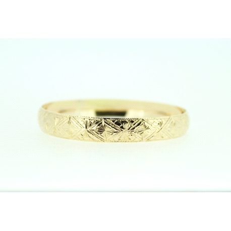 BRAZALETE LABRADO EN ORO DE 18KT