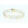 PULSERA EN ORO BLANCO Y AMARILLO DE 18KT