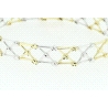 PULSERA EN ORO BLANCO Y AMARILLO DE 18KT