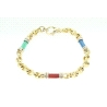 PULSERA EN ORO DE 18KT CON GRANATES