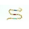 PULSERA EN ORO DE 18KT CON GRANATES