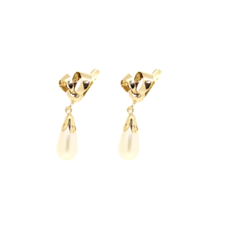 PENDIENTES EN ORO CON PERLA