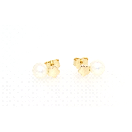 PENDIENTES EN ORO CON PERLA