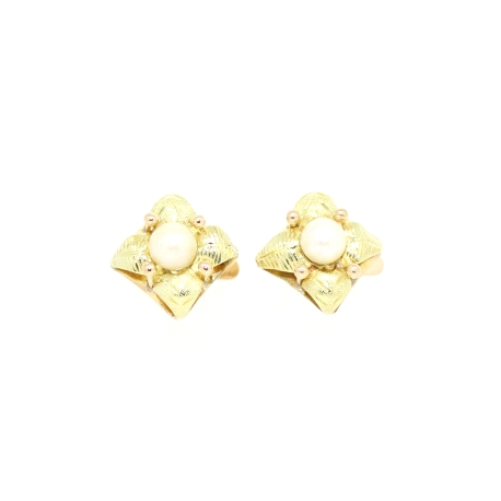 PENDIENTES EN ORO CON PERLA