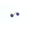 PENDIENTES EN ORO CON LAPISLAZULI Y PERLA