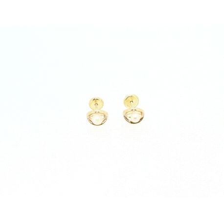 PENDIENTES EN ORO CON PERLA