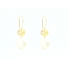 PENDIENTES EN ORO DE 18KT CON PERLAS