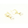 PENDIENTES EN ORO DE 18KT CON  PERLAS