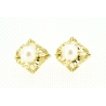 PENDIENTES EN ORO DE 18KT CON PERLAS