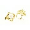 PENDIENTES EN ORO DE 18KT CON PERLAS