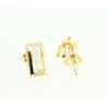 PENDIENTES EN ORO DE 18KT CON PERLAS