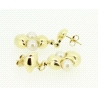 PENDIENTES EN ORO DE 18KT CON PERLAS