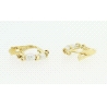 PENDIENTES EN ORO DE 18KT CON PERLAS