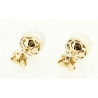 PENDIENTES EN ORO DE 18KT CON PERLAS