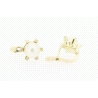 PENDIENTES EN ORO DE 18KT CON PERLAS