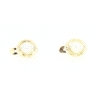 PENDIENTES EN ORO DE 18KT CON PERLAS